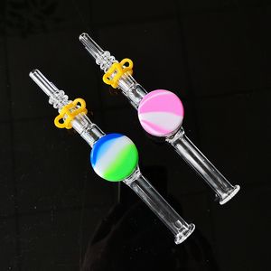 Unikalny zestaw kolektora szkła Mini NC z 10 mm 14mm końcówki kwarcowe Keck Clip Silikonowy pojemnik na platformy Oil DAB NC17