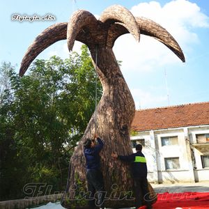 Modello gonfiabile simulato all'aperto dell'albero della gomma della replica dell'albero della gomma 6m di alta pubblicità soffiata aria grande modello di tronco alieno per la mostra