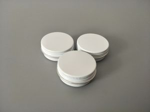 100pcs frete grátis / lot 10g Branco Alumínio Jar 10ml de alumínio metal branco latas Embalagem Cosméticos Container cosméticos recipiente