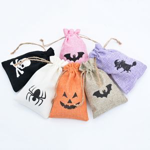 Halloween Candy Creative Pumpkin Spider Witch Print Christmas Gift Packaging Bag Party Supply Storage Bags FMT2148