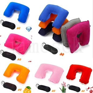 11 style Inflatable U Shape Pillow for Airplane Travel inflatable Neck Pillow Travel Accessories Pillows for Sleep air cushion pillows dc665