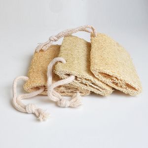 Natürliches Luffa-Luffa-Badezubehör Umweltschutzprodukt Sauberes Peeling Zurückreiben Weiches Luffa-Handtuch Bürste Topfwaschsetc303b