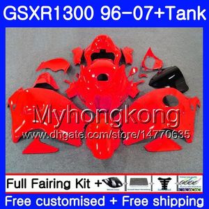 + Tank för SUZUKI GSXR-1300 GSXR1300 96 97 98 99 00 01 333HM.101 Hayabusa GSXR 1300 1996 1997 1998 1999 2000 2001 2007 Kyla alla röda Fairings