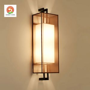 Led wall bedside lamp bedroom lamp creative living room modern minimalist hotel aisle wall lights new Chinese wall lamps