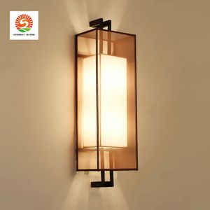 Led Wand Nachttischlampe Schlafzimmer Lampe kreative Wohnzimmer moderne minimalistische Hotel Gang Wandleuchten neue chinesische Wandlampen