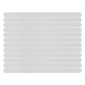 12pcs Anti Slip Bath Grip Stickers Non Slip Shower Strips Flooring Safety Tape Mat Pad 38x2cm(White)