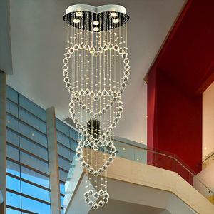 Modern Minimalist Living room Bedroom Ceiling Crystal chandelier Light Led Chandeliers lighting Hanging wire Crystal lamp Lustre Chandelier