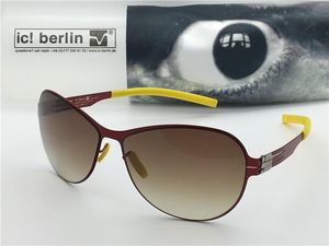 luxury- sunglasses for men germany designer sunglasses for women IC Semla without screw metal frame color legs with box UV400 lens