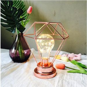 Vintage LOFT Farbe Eisen Led Tisch Lampen Schlafzimmer Schreibtisch Lampe Edison-birne USB Tisch Licht Nacht Batterie Lesen Büro Schreibtisch lichter