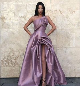 새로운 봄 이브닝 드레스 Yousef Aljasmi Purple Ball Gown Long Dress Off Shoulder