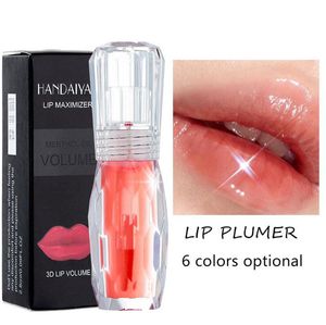 Natürlicher Minz-Lippenstift, Fülle, Lippen, reichhaltiger Lipgloss, großer Mund, 3D-Kristallgelee-Knödel-Lipgloss, feuchtigkeitsspendend, freies Schiff, 3 Stück