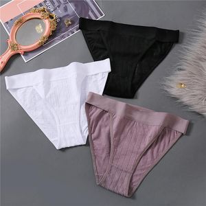 Mulheres roupas íntimas calcinhas de algodão fêmea cueca sexy calcinha de cintura baixa lingerie íntima de cor sólida feminina