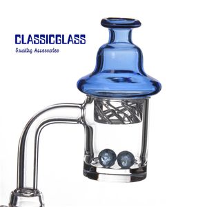 25mm Kuvars Banger Duman Tırnak Ile İplik Carb Kap ve Yakut Terp Inci Kadın Erkek 10mm 14mm 18mm Dab Rig Bong Için