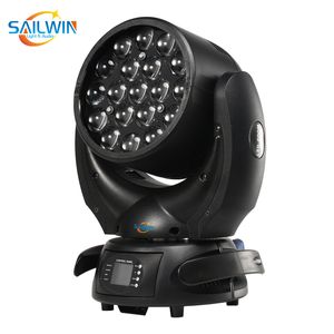 Chiny Sailwin Dobra Jakość 19 * 15W 4w1 RGBW Zoom Moving Head Light (Chińskie LED) dla KTV i DJ Disco Bar