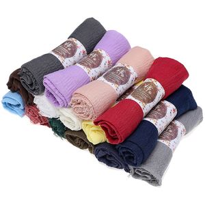 30 peças por lote Venda quente cor sólida hijab muçulmano muitas cores diferentes barato véu malaio para senhoras