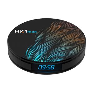 HK1マックスアンドロイドテレビボックスRK3318ディスプレイ2.4G 5G WiFi Bluetooth 4K 3Dメディアプレーヤー付きクアッドコアスマートミンPC