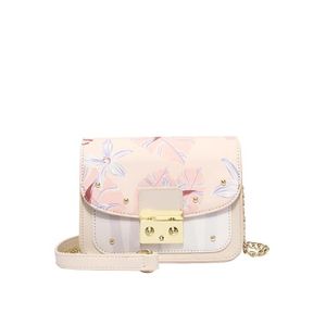 Designer-2018 new small fresh printed Messenger bag Korean version of the chain ladies shoulder small square bag