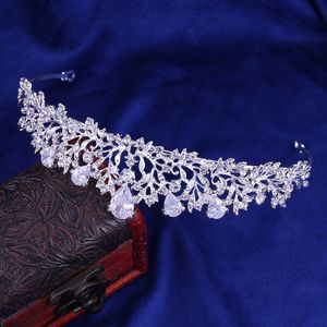 Yüksek kaliteli yeni gelin taç tiara üç parçalı zirkon kolye küpeler prenses doğum günü düğünü kadın aksesuarları ile hediye175i