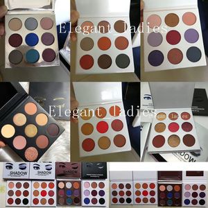 Em estoque Makeup Sombros Paleta Profissional de Pó de Pó de Pó de Paleta 9 Color Matt Shadow Palett