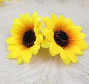 Teste di girasole in plastica artificiale Decorazioni per feste a casa Puntelli Decorazione Fiori