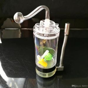 Acrilico di alta qualità con lampada ad alcool, nuovi unici Bong in vetro Tubi in vetro Tubi per l'acqua Narghilè Impianti petroliferi Fumatori con Droppe