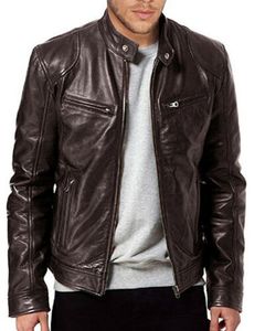 Genuine Leather Jacket | Men's Winter Warm Slim Fit Biker Jacket | Black & Brown | 2024 New