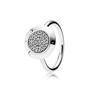 família Pan nova prata cobre branco anel banhado WL1059 estilo europeu e americano feminino clássico índice anel anel de dedo