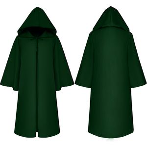 Homens crianças túnica morte assistente com capuz longo manto manto cavaleiro gótico fantasia vestido de halloween masquerade cosplay traje capa adultos sacerdote traje capas