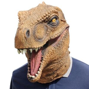 1 Pz Maschera di Halloween Fancy Emulsion Dress Party Puntelli Copricapo di dinosauro Copricapo per uomini e donne (Dinosaur)