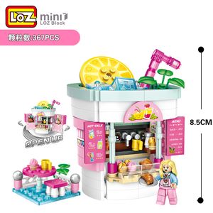 LOZ Building Block Modelo Development Toy, Parque de Playground DIY, Roda Ferris, Merry-Go-Round, For Partido de Aniversário Kid Gift Gift