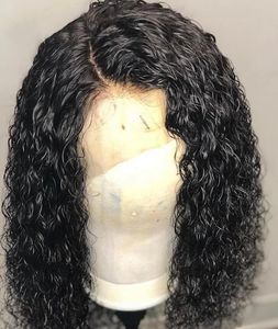 Water Wave 360 ​​Lace Front Wig Pre Skrzydła 130% Gęstość Dziewicy Ludzkiej Koronki Włosów Przednia Peruka 10-24 cal