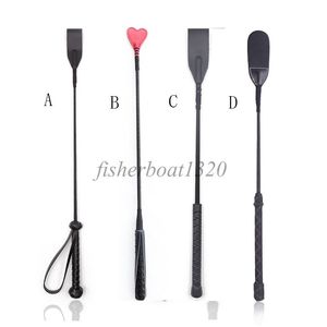 Bondage Hot Real Leather Horse Whip Riding Crop Whip Straight Flogger Restraint Cosplay AU653