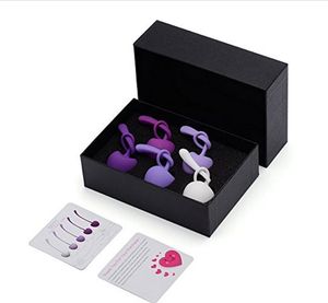 Kegel bollar vibrator övning vaginal boll stram hjälp kärlek geisha ben wa bollar för kvinna 5pcs / uppsättning progressiva silikon sex leksaker y19070302