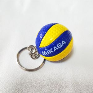 Keychains & Lanyards 10PCS V200w Volleyball Keychain Sport Key Chain Car Bag Ball Volleyball Key Ring Holder Gifts Players Keychains P2NW