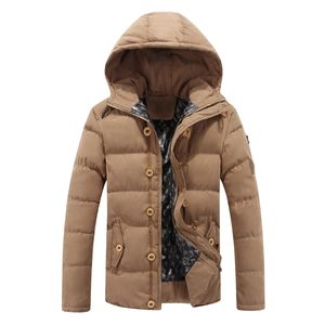 Großhandels-Herren-Frühlings-Winter-Jacken-Mäntel Hoodies aus fester Baumwolle Oberbekleidung Mann beiläufige Kleidung mit Kapuze Parka Homme