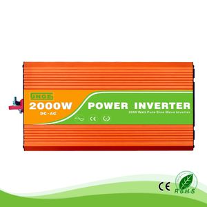 2KW / 2000 W 12/24 / 48 V 100/110/120 / 220/230 / 240VAC 50 / 60Hz Konut Ev Yüksek Frekans Kullanımı Saf Sinüs Dalga Kapalı Izgara Inverter