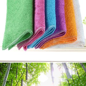 Стиральные ткани Посуда Траметки Trags Transel Bamboo Fibre Home Char Чистка Microfiber Ткань Кухонные полотенца Мыть Ткань Капли корабля TSLM2