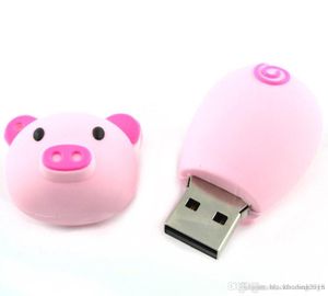 Wholesale usb flash drive light for sale - Group buy HK Design Real Capacity Cute Pig Piggy USB Flash Drive GB Light Pink