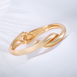 Wholesale- Bangle Gold Simple Knot Jewelry Fashion Accessories Bracelet Men Wristband Cuff Bracelets For Women Bangles