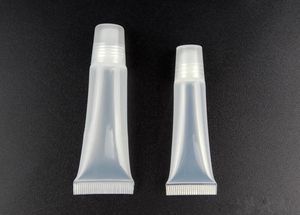 5 ml ml przezroczyste plastikowe puste butelki napełnione rurki miękkie balsam do szminki gloska pojemniki kosmetyczne kosmetyczne pudełko makijaż