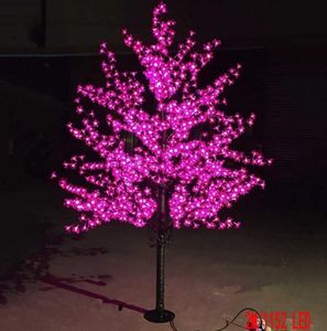 1.5M 1.8 2m 3M 빛나는 LED 벚꽃 크리스마스 트리 방수 정원 조경 장식 램프 웨딩 파티 장식 LLFA 조명