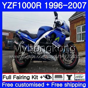 Corpo per YAMAHA Thunderace blu fabbrica YZF1000R 96 97 98 99 00 01 238HM.16 YZF-1000R YZF 1000R 1996 1997 1998 1999 2000 2001 Kit carenature