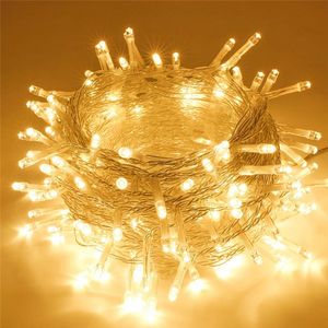 LED String Lights Christmas Fairy Lights 10m 80leds Urządzenie baterii Wodoodporne świąteczne oświetlenie na sypialnia imprezowa kryty odkryty