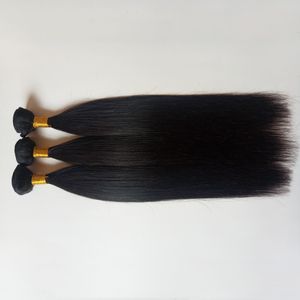 Sconto Vendi Natural Black Brasilian Hair Hair Capelli Estensioni Silky Streight pollici Mongolian Malesian Indian Remy Teaves in magazzino