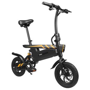 Bicicletta elettrica intelligente pieghevole portatile da 12 pollici T18 per ciclomotore, motore 250 W, 25 km/h, pneumatico da 12 pollici