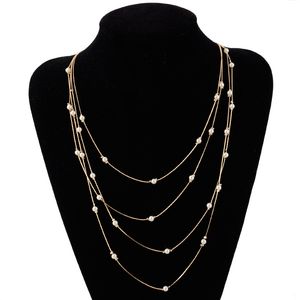 Wholesale Multi Layer Handmade Pearl Necklace Fashion Women Jewelry