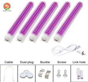 T5 T8 Led Grow Light Bar 6Pcs Full Spectrum Grow лампы трубки для семян Начиная Крытый завод Цветок Овощной Тепличные сада огни