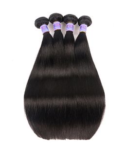 Fasci di capelli umani vergini allineati con cuticola Dhgate 3 pacchi Doppia trama Tessuto di capelli umani Remy di alta qualità 100 g / pacchi 8-28 pollici DHL gratuito