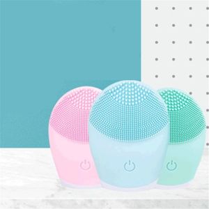 Electric Face Cleansing Brush Waterproof Deep Pore Sonic Vibration Facial Clean Brush Silicone Face Cleanser Massage Skin Care KDJK2006