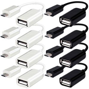 Mikro için USB OTG Adaptörü Kabloları için Samsung Galaxy S3 S4 Not 2 4 HTC Android Telefon